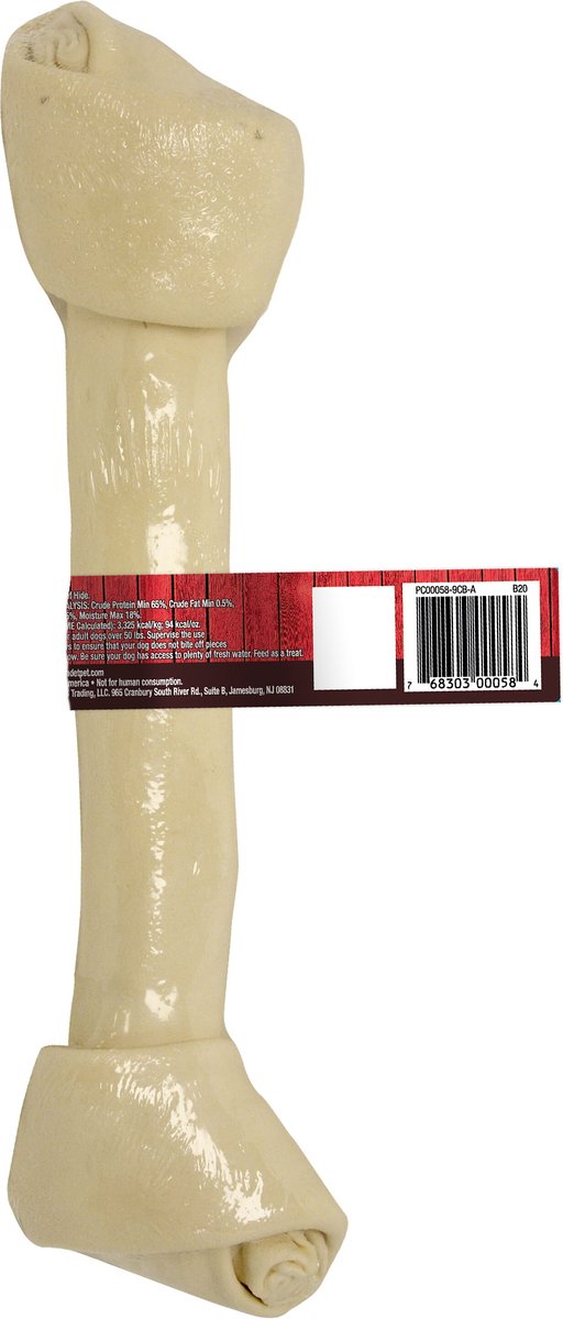 Cadet Beef Hide Knotted Dog Chews， 15-16-in