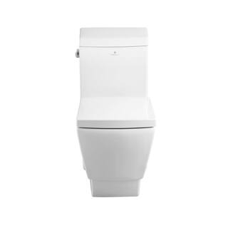 Fresca Apus 1-piece 1.6 GPF Single Flush High-Efficiency Elongated Toilet in White FTL2336