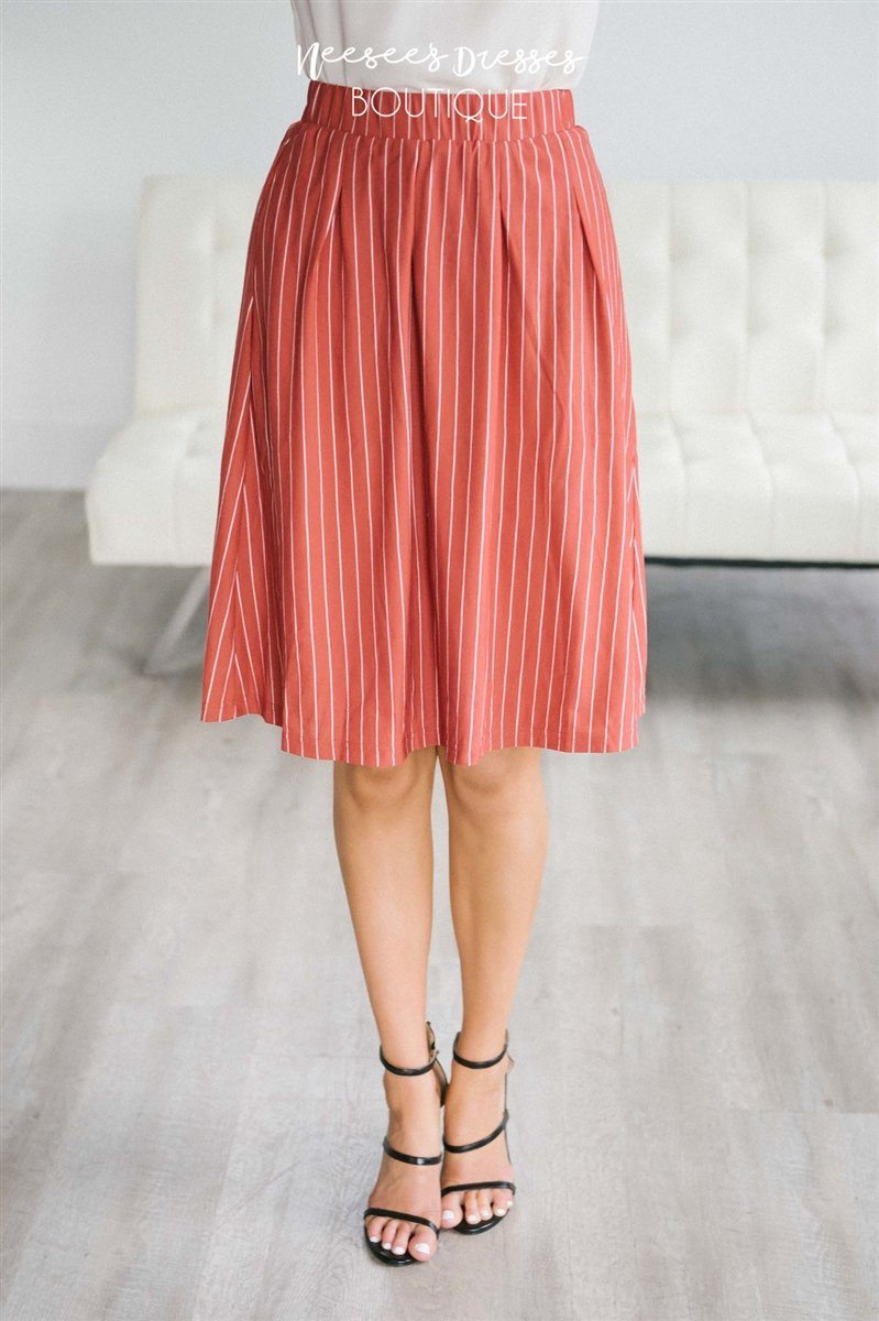 Striped Aline Skirt