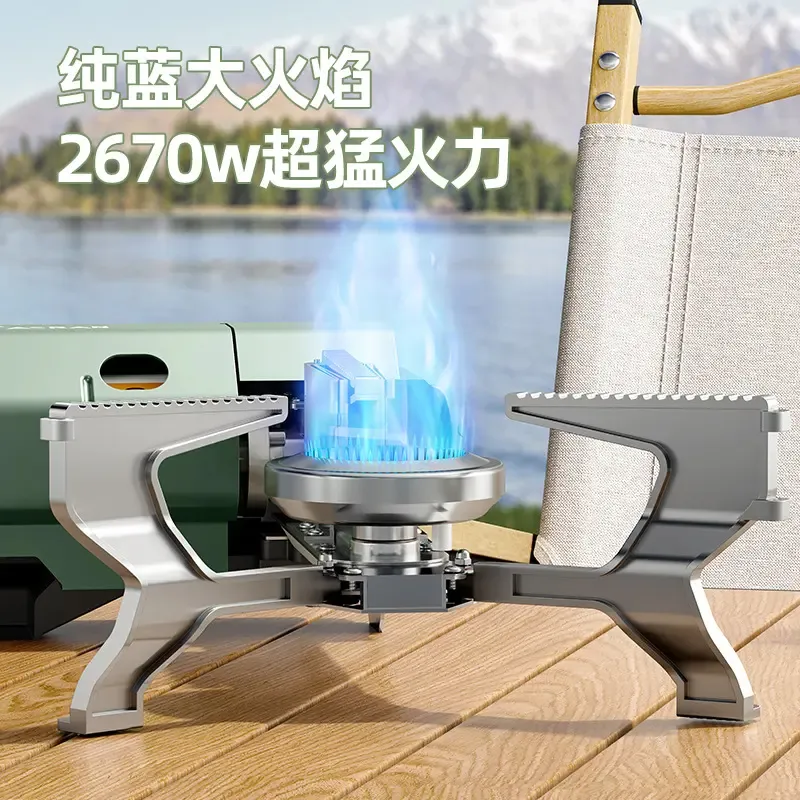 Outdoor Folding Metal multi fuel Cooking Furnace Picnic Mini Gas portable camping stove