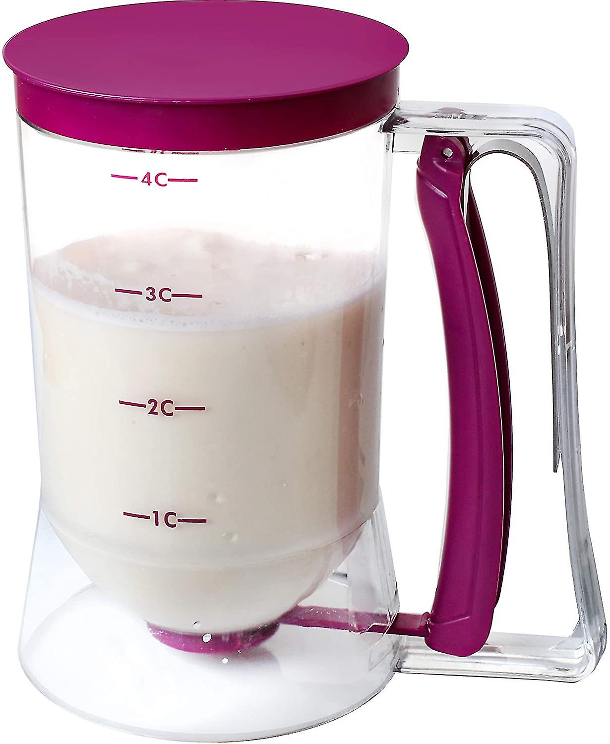 Pancake Batter Dispenser - Kitchen Must Haves Tools For Perfect Pancakes， Cupcake， Waffle， Muffin Mix， Crepe and Cake - Easy Pour Baking Supplies For Gr