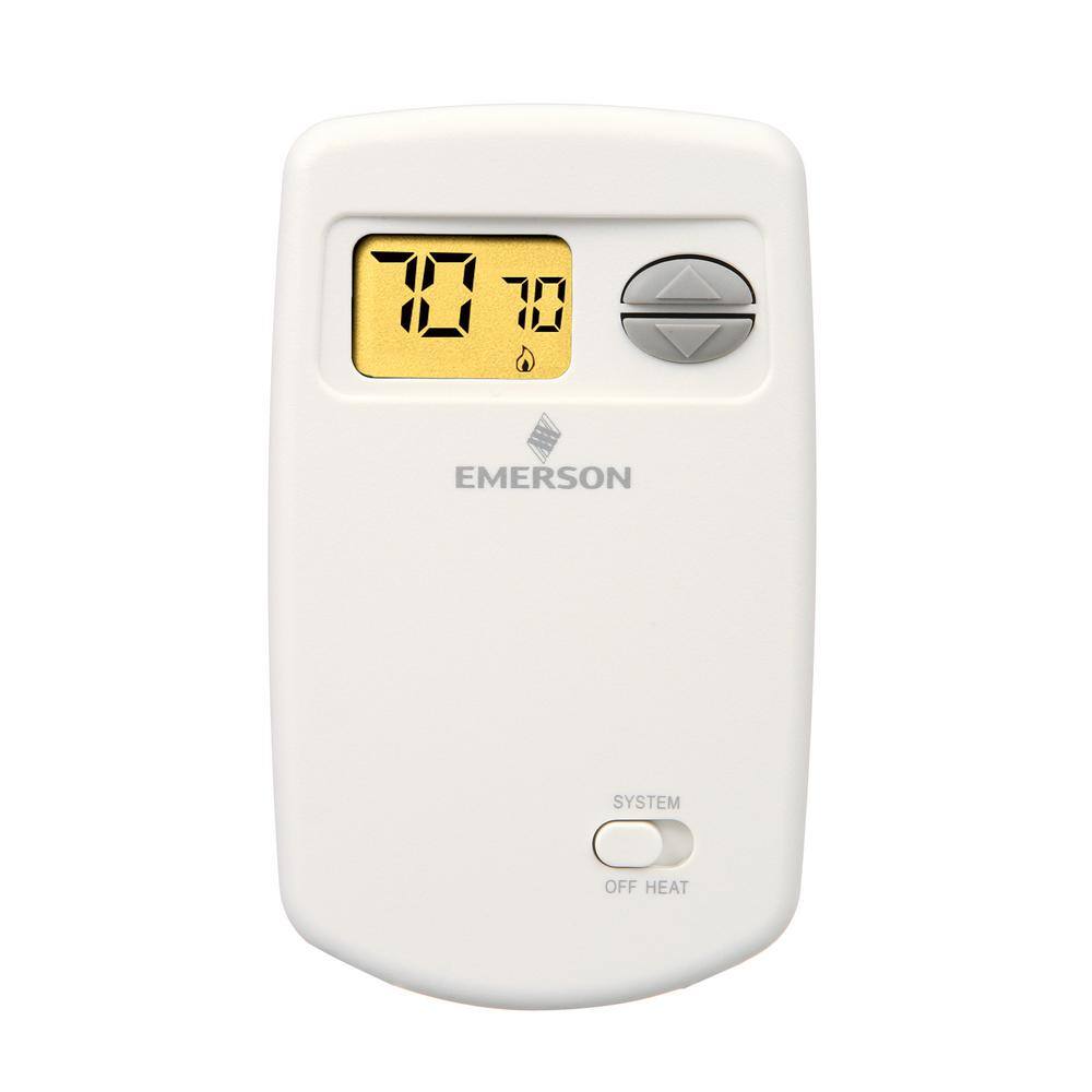 Emerson 70 Series Classic Non-Programmable Heat Only (1H0C) Vertical Thermostat 1E78-140