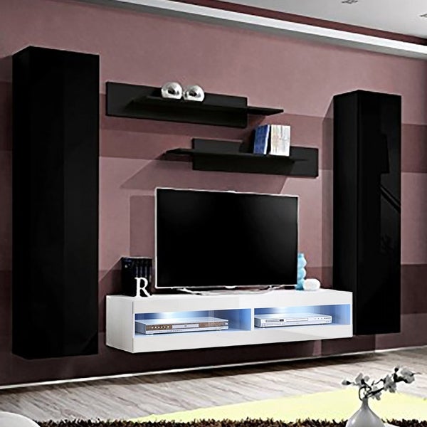 Fly AB1 34TV Wall Mounted Floating Modern Entertainment Center