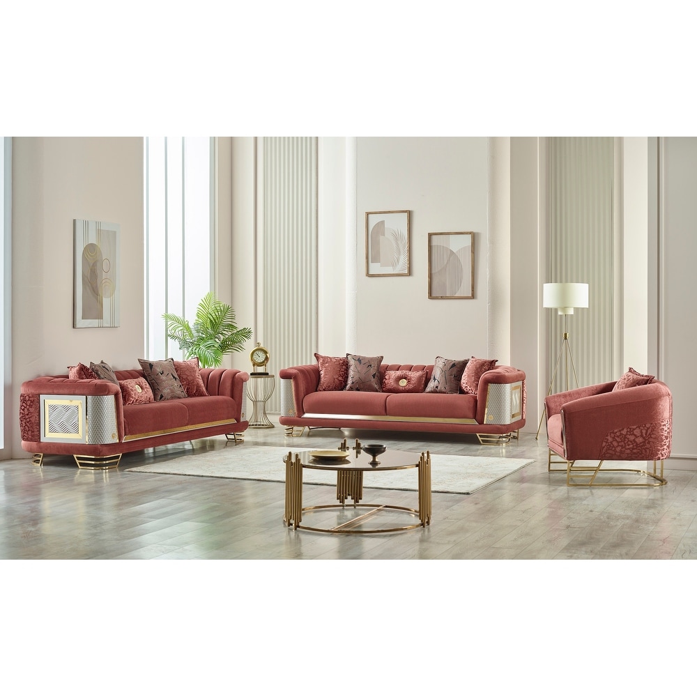 Reise 3 Pieces Living Room Sets 2 Sofa 1 Chair