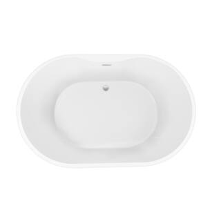 Barclay Products Piper 71 in. Acrylic Flatbottom Non-Whirlpool Bathtub in White with No Holes and Integral Drain ATOVN71WIG-MB