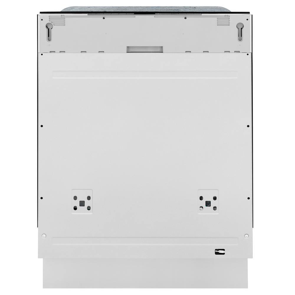 ZLINE Kitchen and Bath Monument Series 24 in. Top Control 6-Cycle Tall Tub Panel Ready Dishwasher w 3rd Rack  Stainless Steel Tub DWMT-24