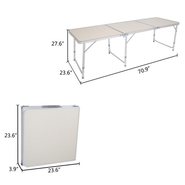 Outdoor Aluminum Picnic Party Camp Folding Dining Table