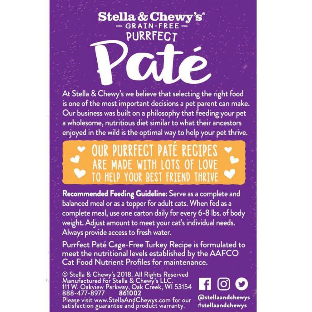 Stella and Chewy's Purrfect Pate Cage Free Turkey Recipe Wet Cat Food