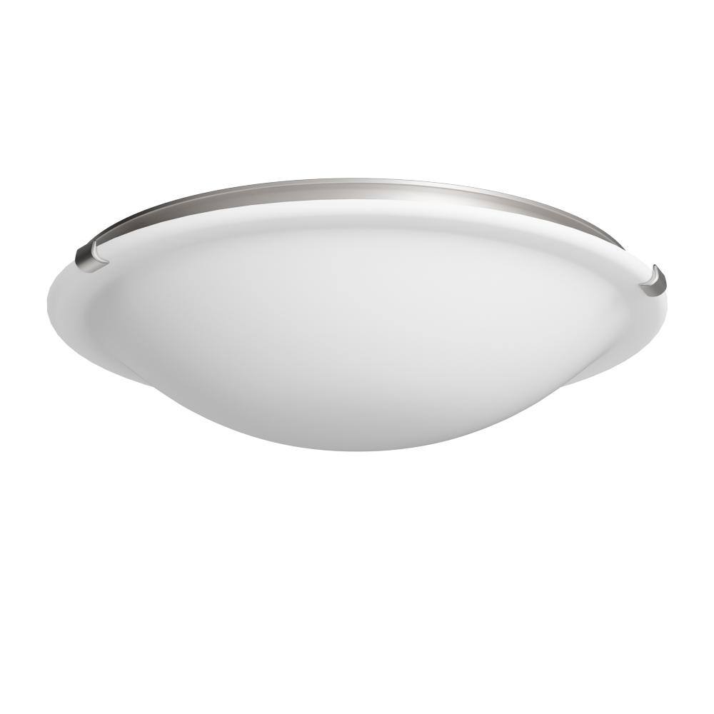 Progress Lighting 16 in. Dome Collection 24-Watt Brushed Nickel Integrated LED Flush Mount P350056-009-30