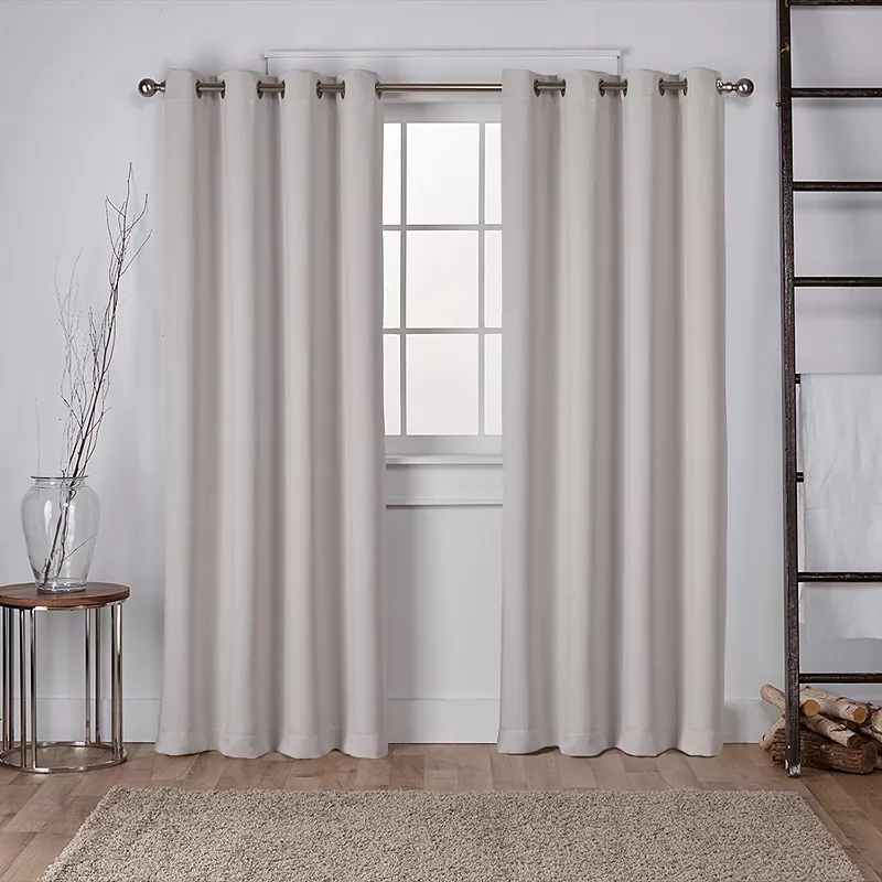 Exclusive Home 2-pack Sateen Twill Woven Blackout Window Curtains