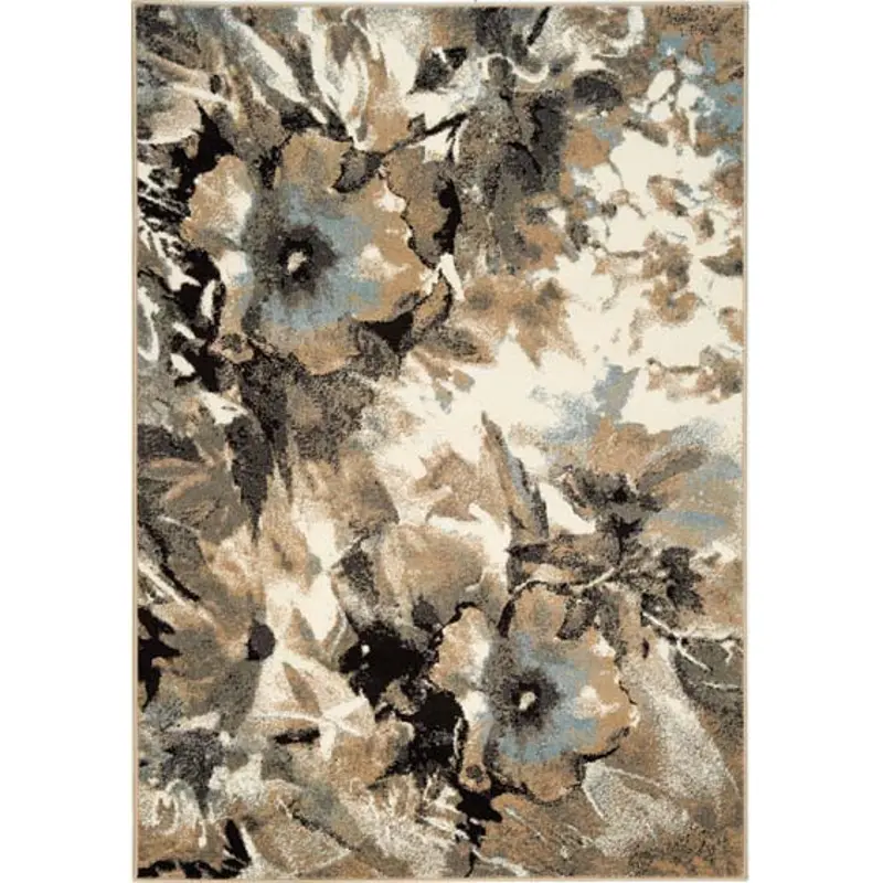 Casa 8 x 11 Floral Cream Area Rug