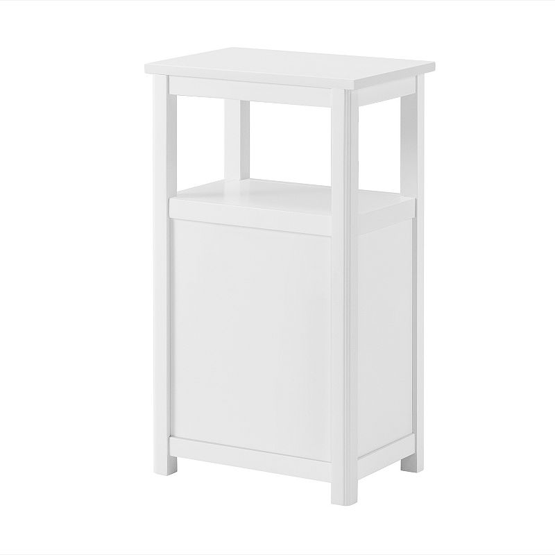 Alaterre Furniture Derby 3-Piece White Bath Set with Wall Cabinet