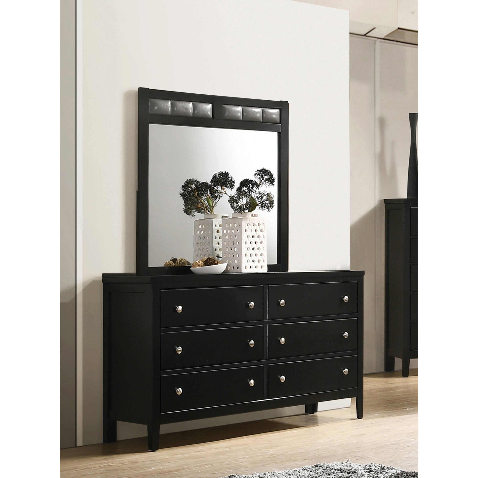 Carlton 6-drawer Rectangular Dresser Black