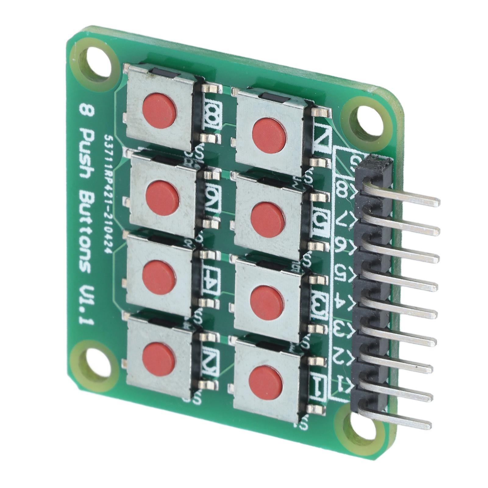 Button Key Module Keypad Board 2x4 Matrix 8 Push Micro Switch For Single Chip Microcomputer