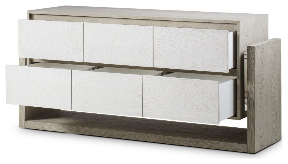 Manning Chest 6 Drawer   Transitional   Accent Chests And Cabinets   by AED Luxury Home Decor  Houzz