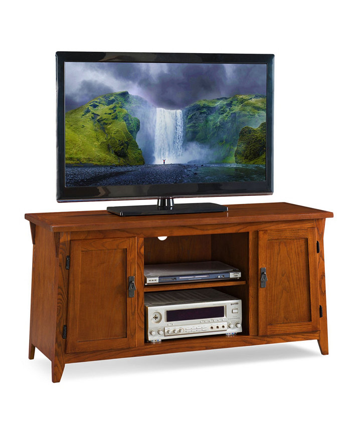 Leick Home Mission Two Door TV Stand For 55 TV Russet