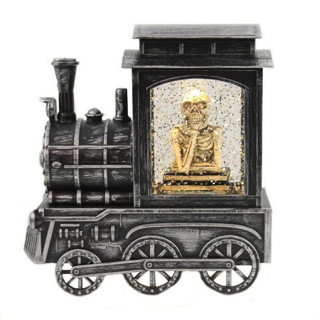 Roman Inc Halloween Halloween Train Skeleton Swirl Roman Inc Water Globe