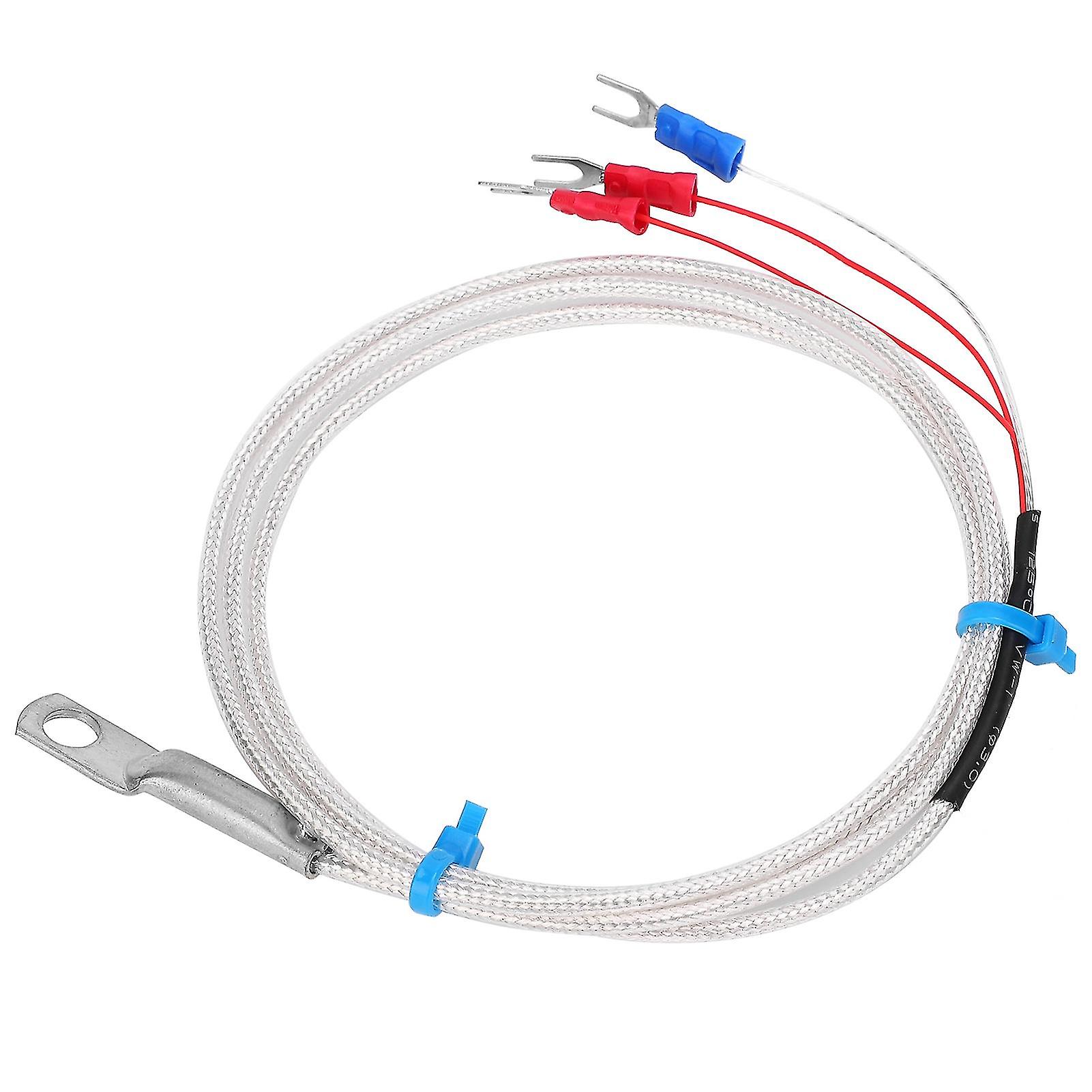 Temperature Sensor Probe PT100 Thermistor Temperature Measuring Probe Round Hole Patch Type3m