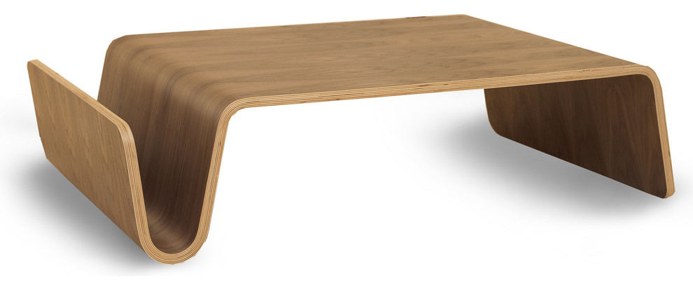 Low Bent Wood Coffee Table  Modern Scando Table   Contemporary   Coffee Tables   by Plush Pod Decor  Houzz