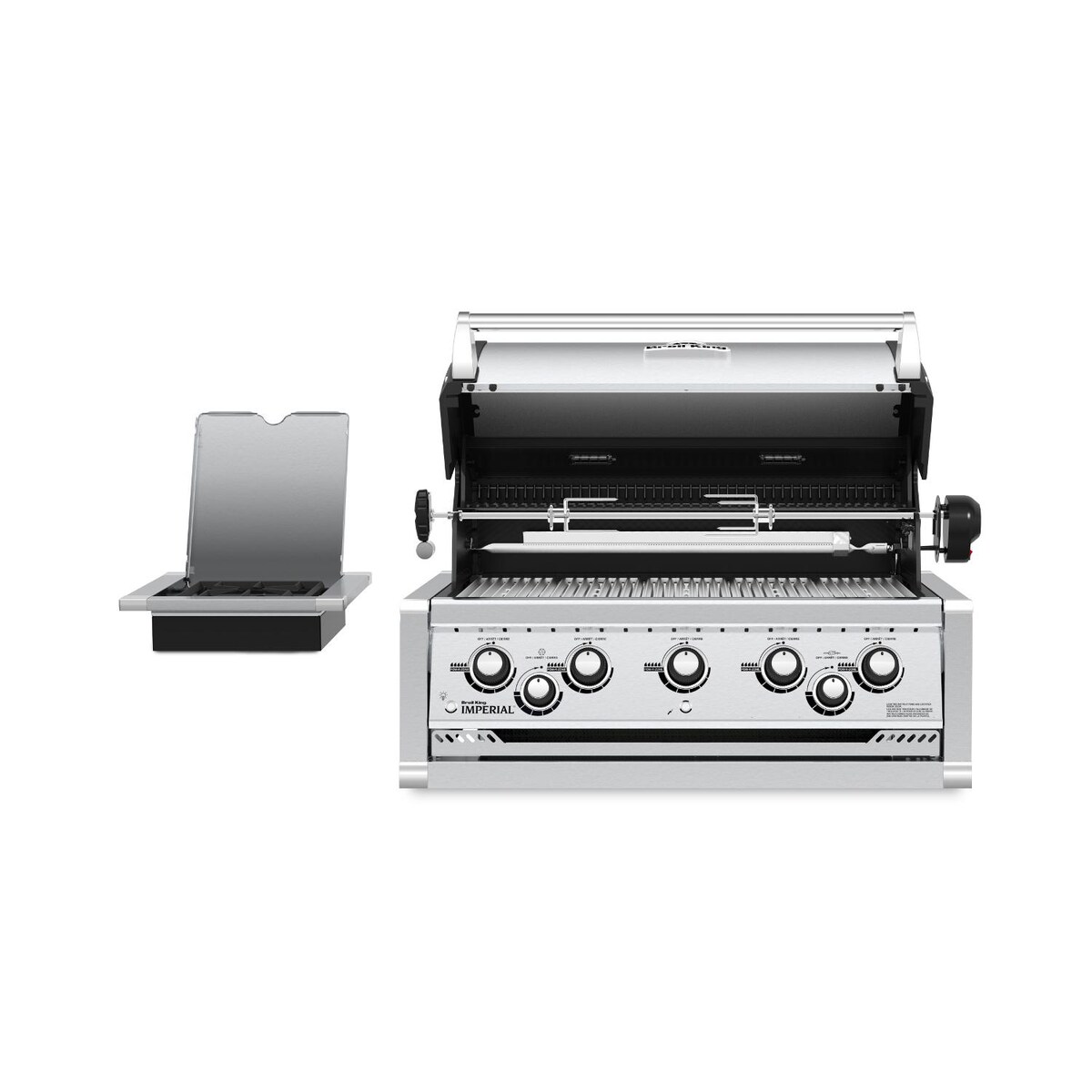 Broil King Imperial 590 5-Burner Built-In Propane Gas Grill With Rotisserie and Side Burner