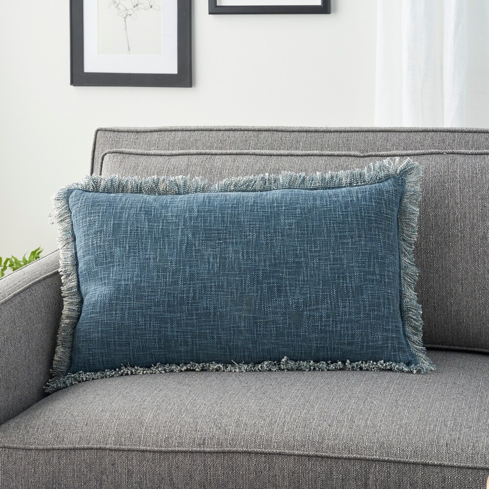 57 Grand by Nicole Curtis Rustic Farmhouse Geometric Stonewash Throw Pillow   ( 22\