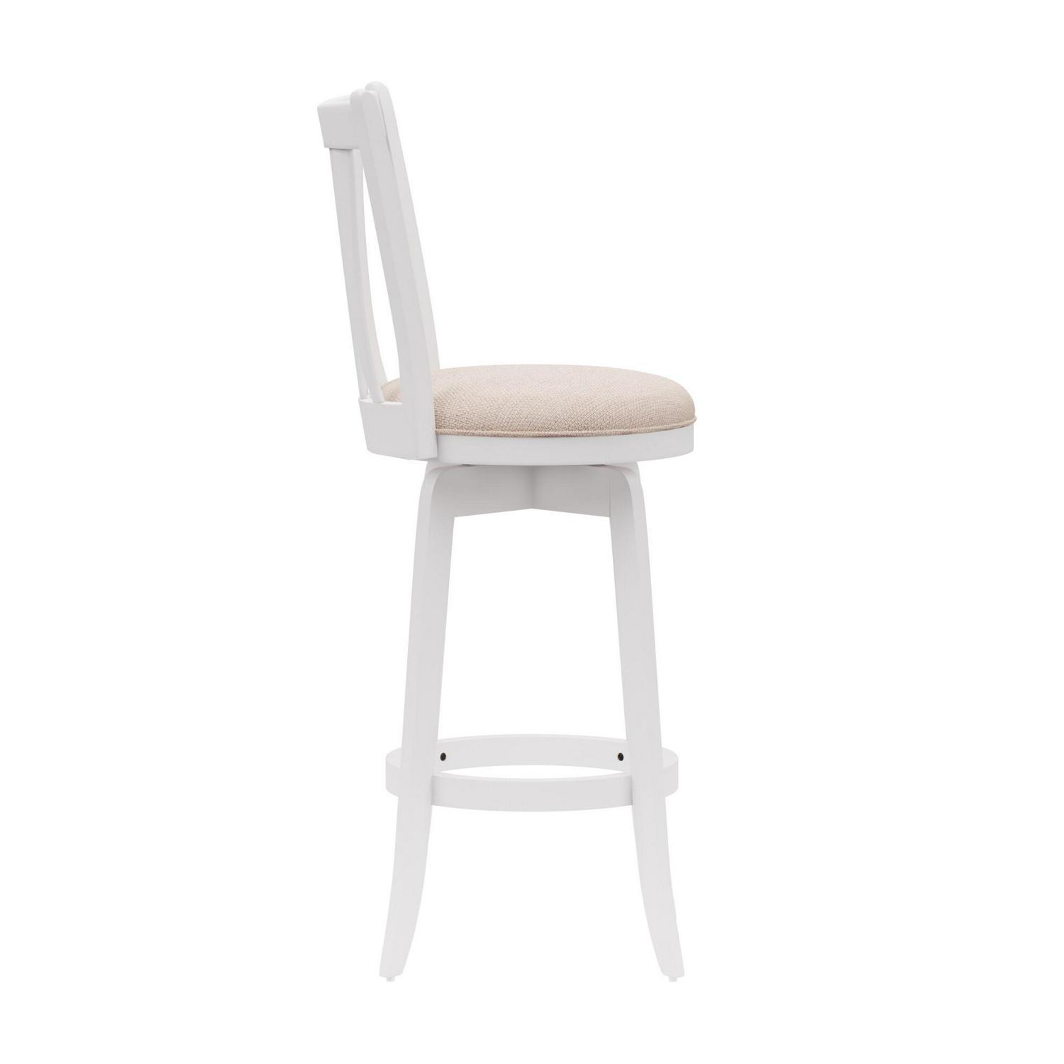 Hillsdale Furniture Savana Bar Stool with 360Degree Swivel White  Crowdfused