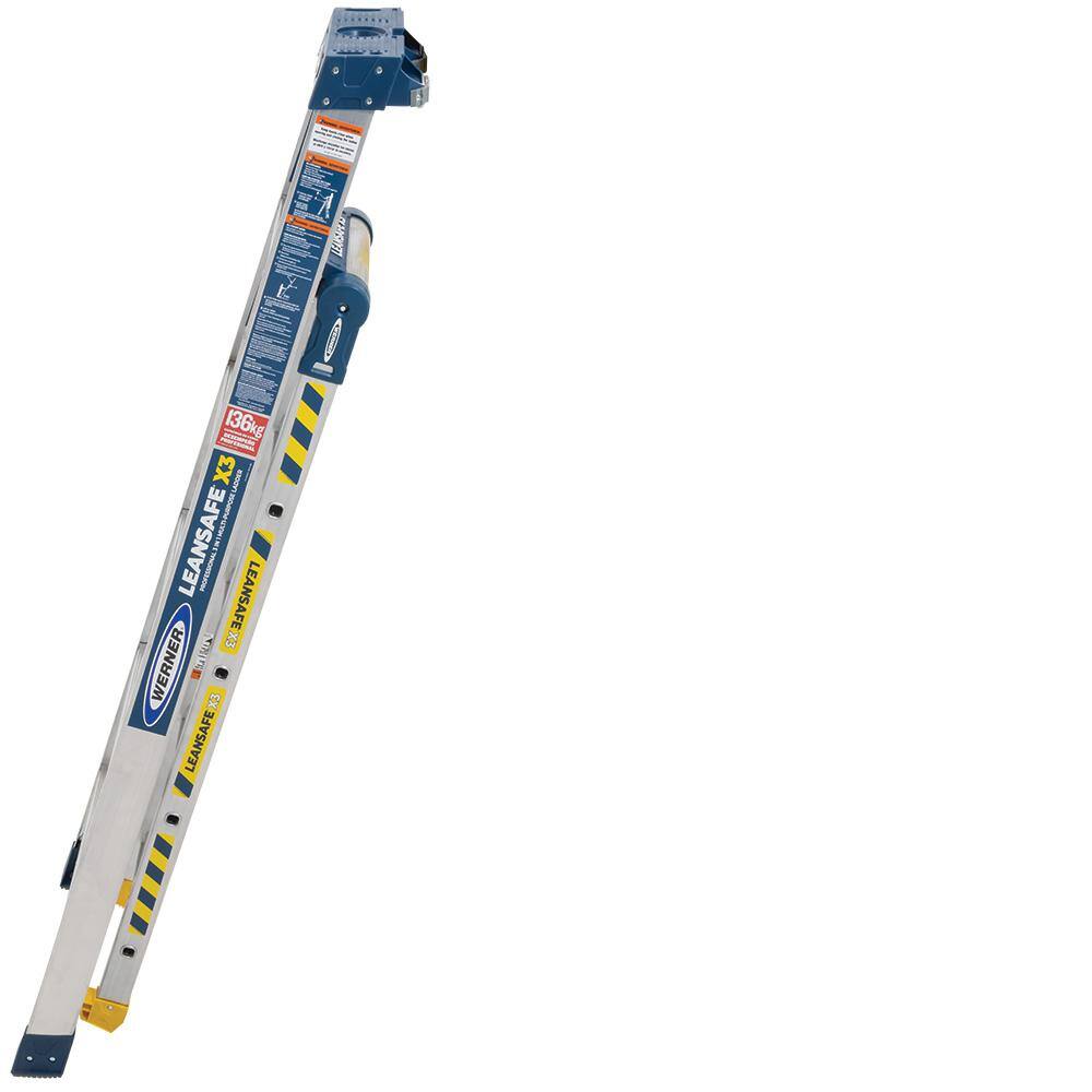 Werner LEANSAFE X3 Aluminum 3-in-1 Multi-Position Ladder ALDP376