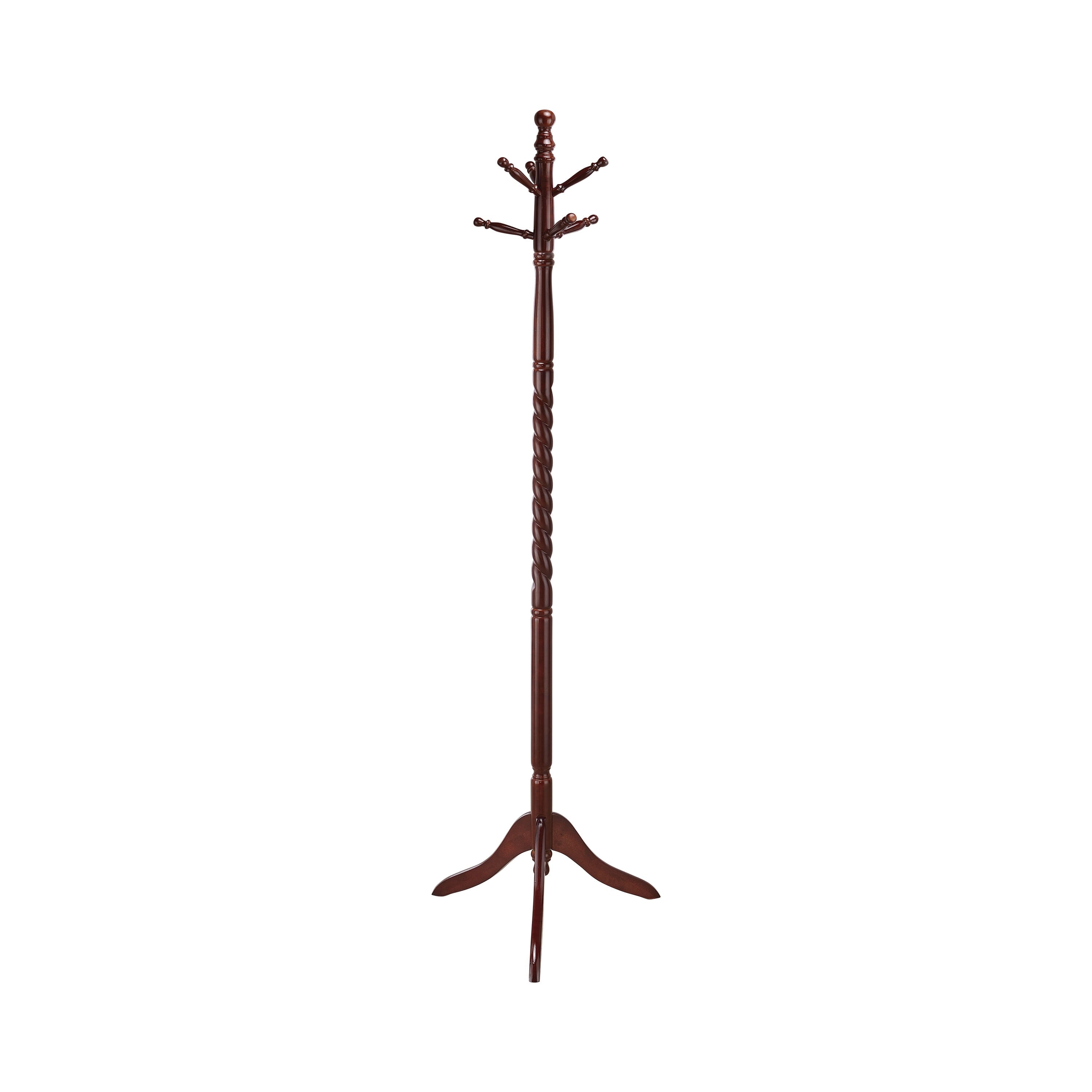 Coat Rack， Hall Tree， Free Standing， 6 Hooks， Entryway， 72