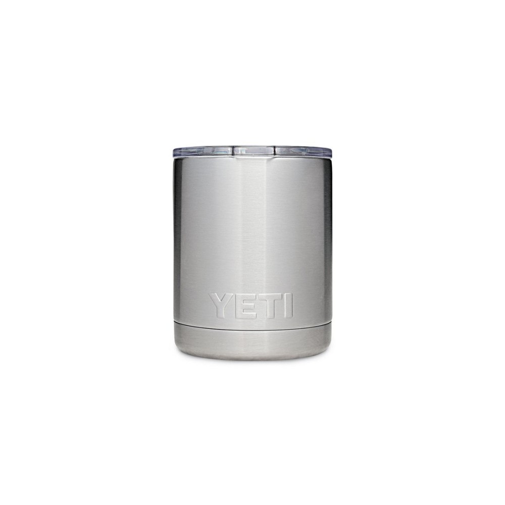 Yeti Rambler Lowball with MagSlider Lid 10oz， Stainless Steel