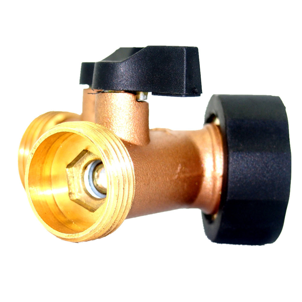 Bowake Garden Hose Splitter Heavy-Duty 2 Way Solid Brass Y Valve Female Connector