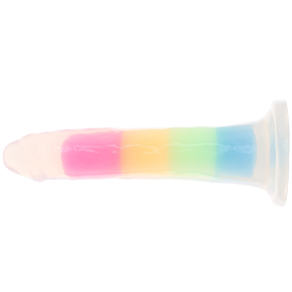 Lollicock Glow-in-the-Dark Rainbow Dildo