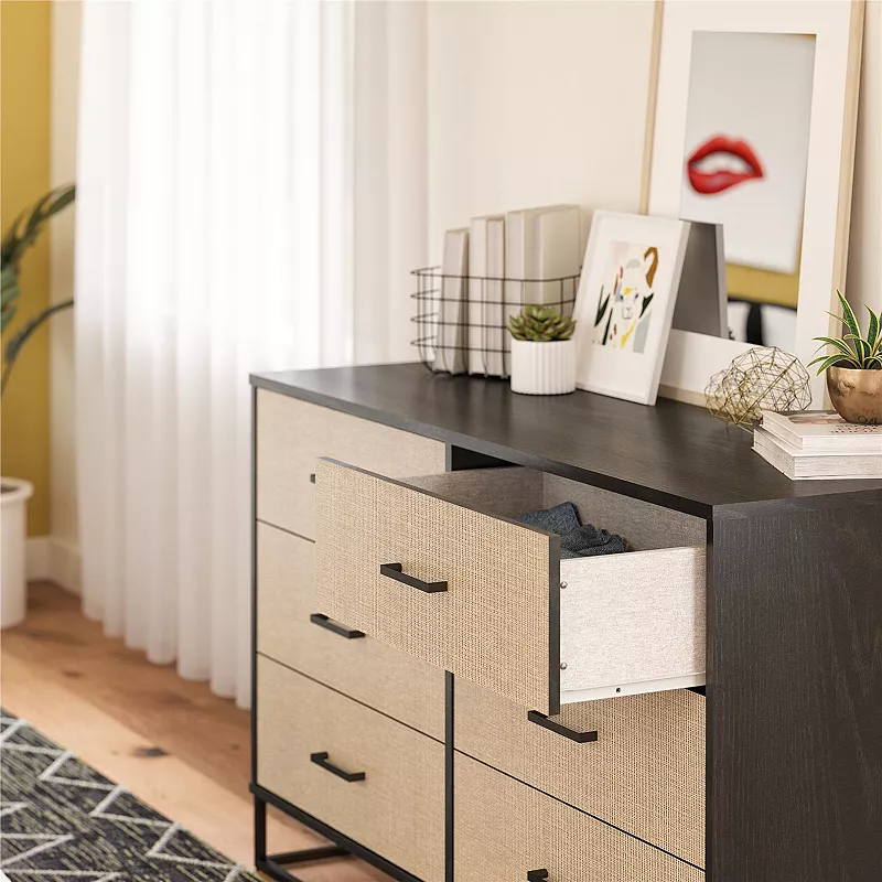 Novogratz Kelly 6-Drawer Dresser