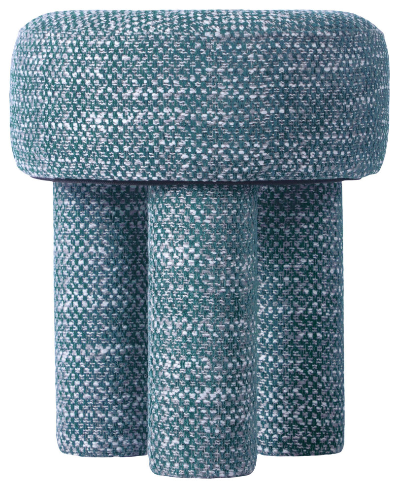 Claire Knubby Stool   Contemporary   Footstools And Ottomans   by TOV Furniture  Houzz