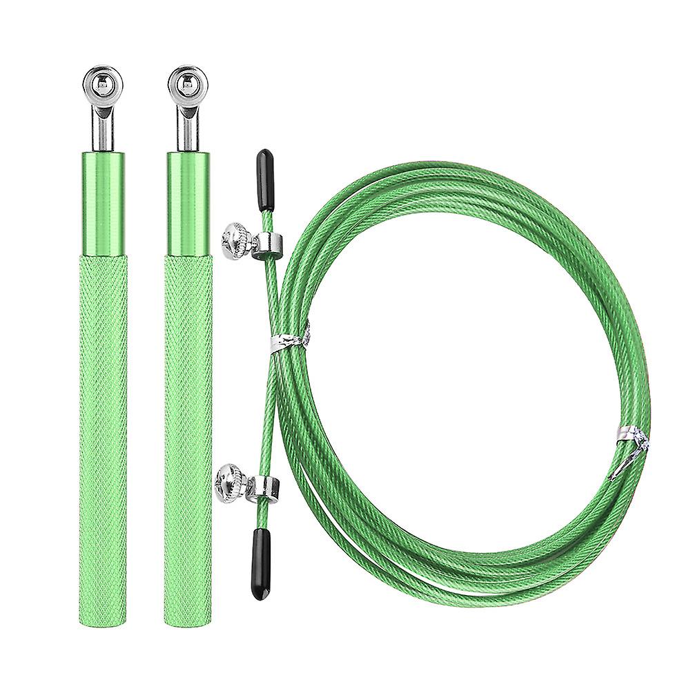 Aluminium Alloy Handle Speed Jump Skipping Rope Sports Training Equipment(green)