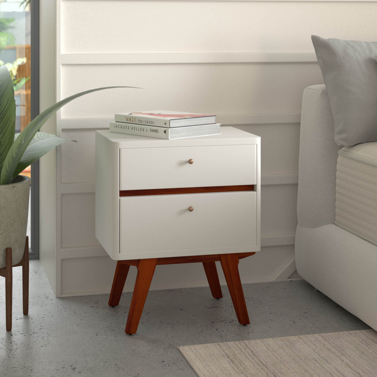 Home Furniture Dakota Two Drawer Nightstand