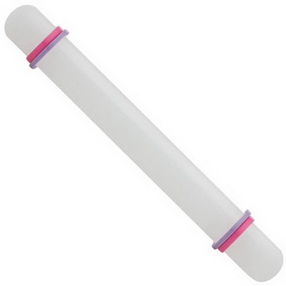 Ateco 7512 Fondant Rolling Pin w/ 2 Sized Thicknes...