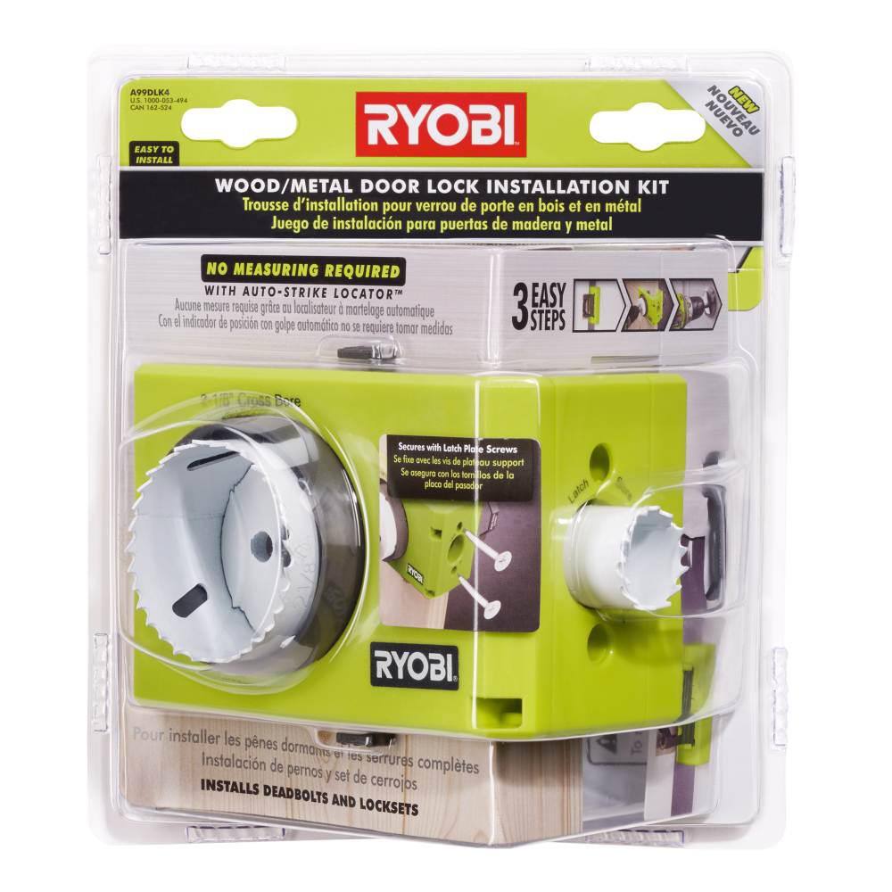 RYOBI WoodMetal Door Lock Installation Kit A99DLK4