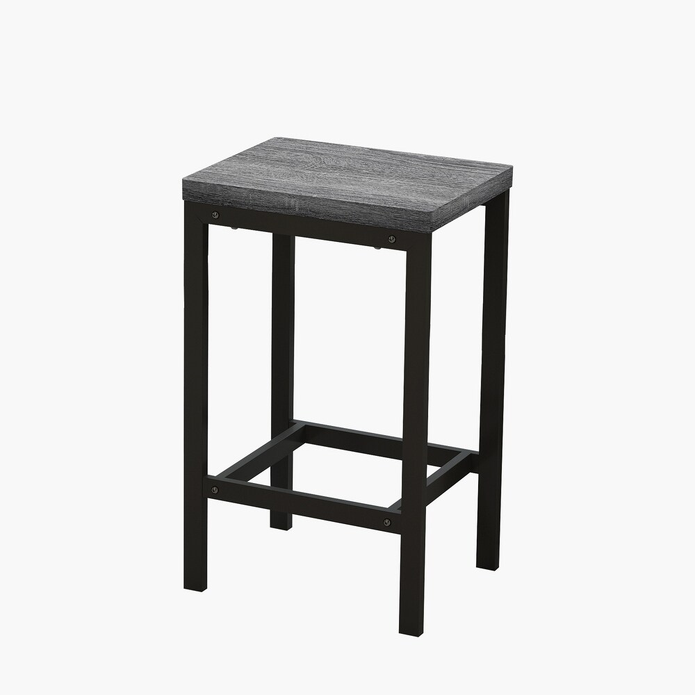 Long Dining Table Set with 3 Stools Pub Kitchen Set