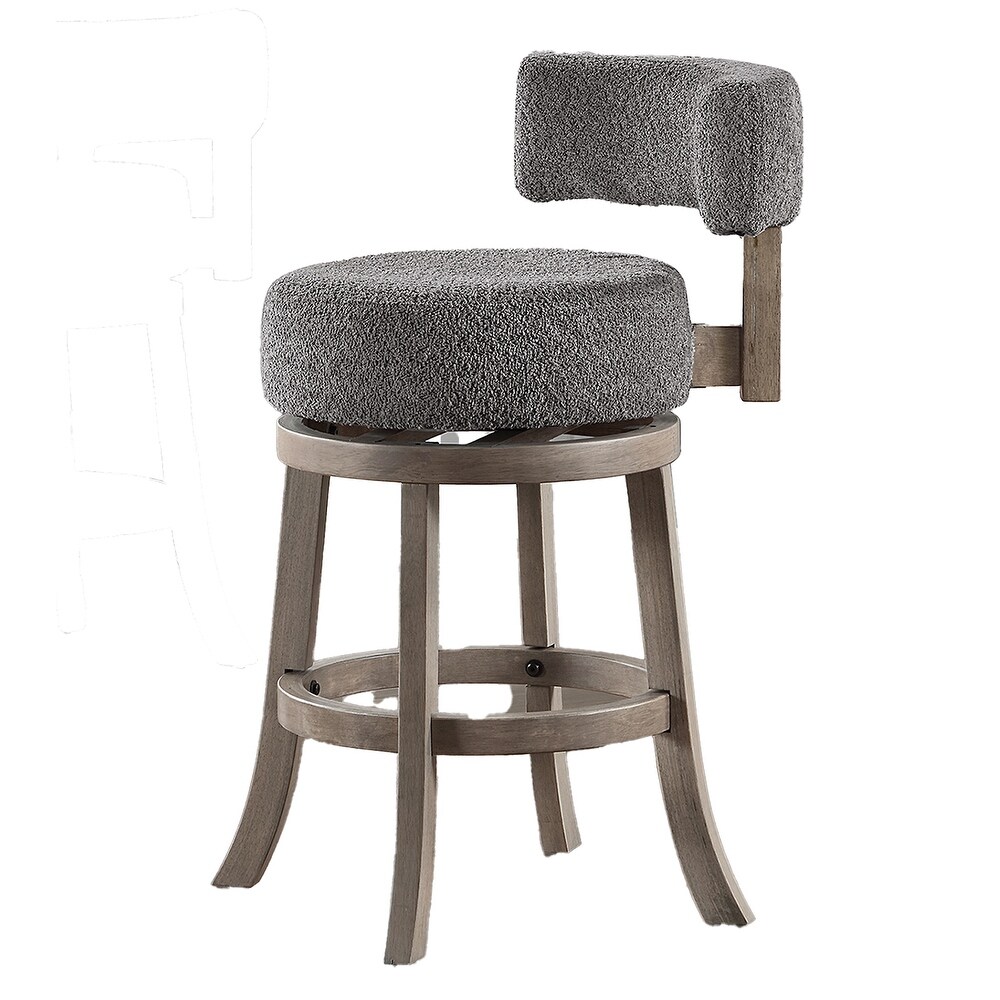 Mossoro Boucle Swivel Counter Chair   N/A