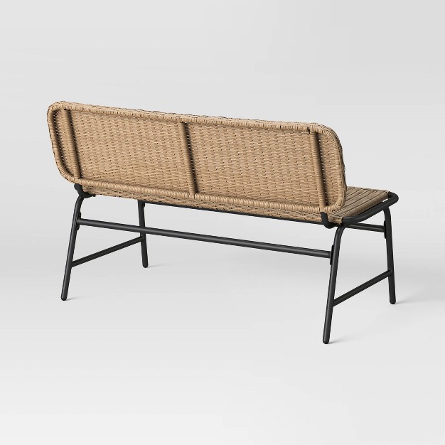 Popperton Arched Wicker Bench Designed With Studio Mcgee