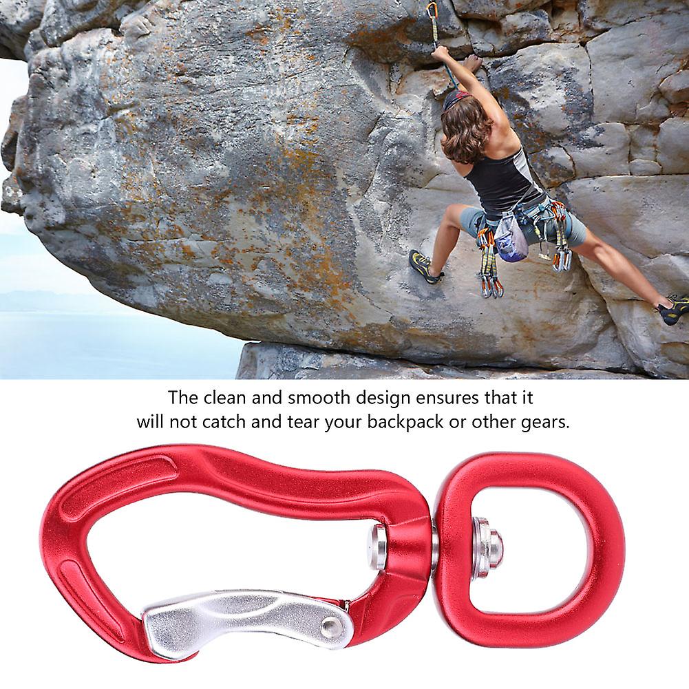 Multifunctional Aluminium Alloy Carabiner Outdoor Mountaineering Safe Lock D Buckle Red