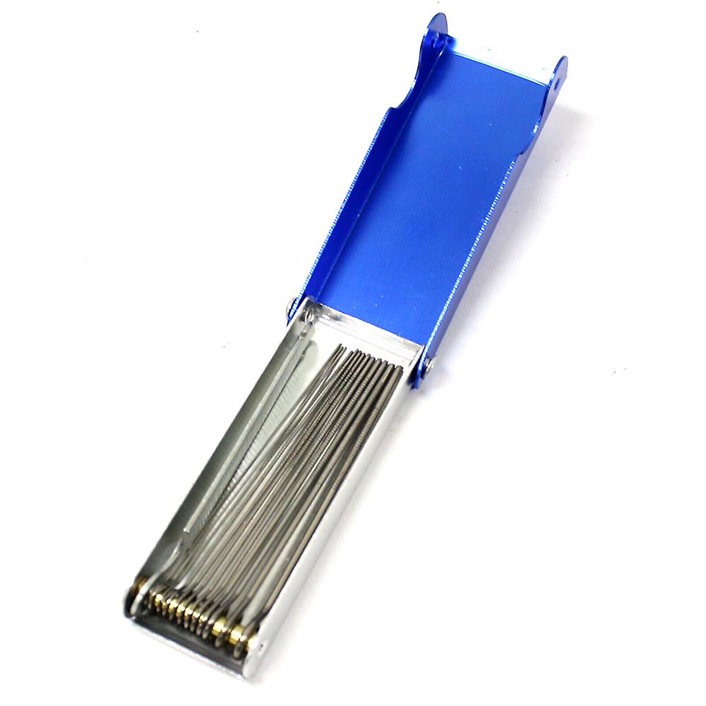 13 In 1 Welding Torch Nozzle Tip Cleaner Blue Metal Shell For Soldering No.244904