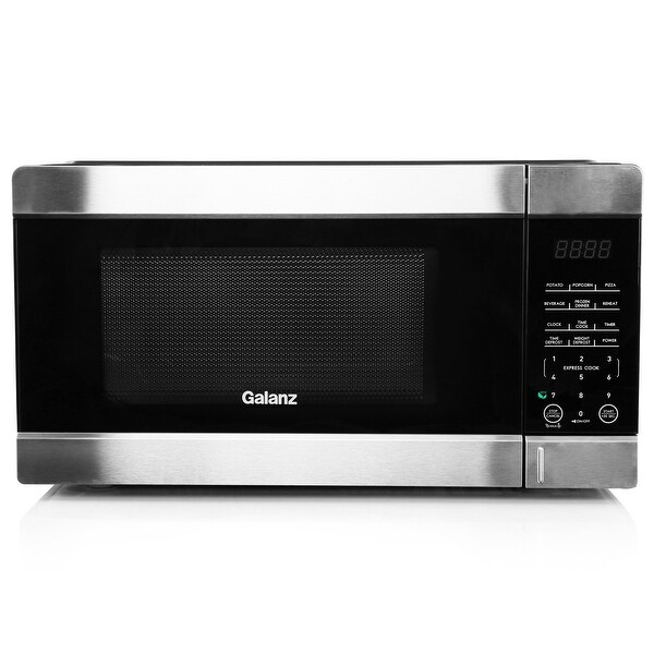 0.9 cu ft 900W Countertop Microwave Oven in Black with One Touch Express Cooking - - 37856812