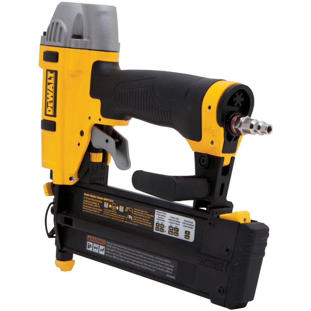 DW 18-Gauge Pneumatic 2 in. Brad Nailer with Carrying Case DWFP12231