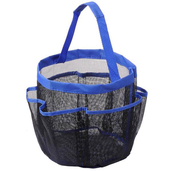 Aquaterior 8 Pocket Portable Shower Mesh Caddy Tote Bag Handle