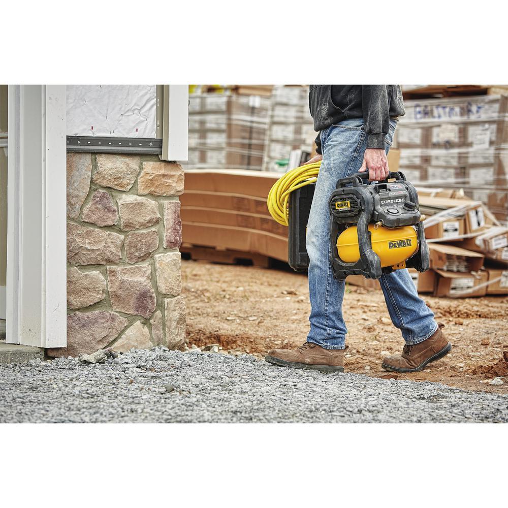 Dewalt DCC2560T1 FlexVolt 60 Volts MAX 2.5 Gallon Cordless Portable Air Compressor Kit