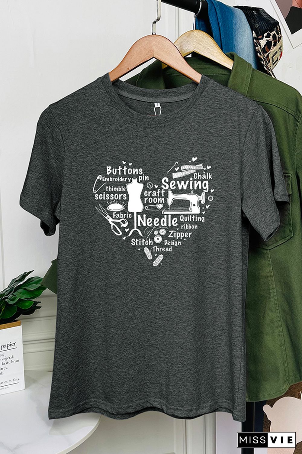 Sewing Files For Cricut Graphic T-Shirt Wholesale