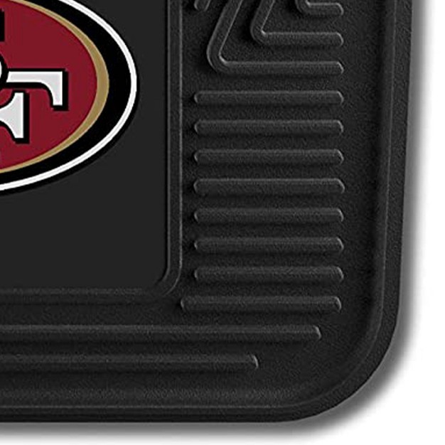 Fanmats 27 X 17 Inch Universal Fit All Weather Protection Vinyl Front Row Floor Mat 2 Piece Set For Cars Trucks And Suvs San Francisco 49ers