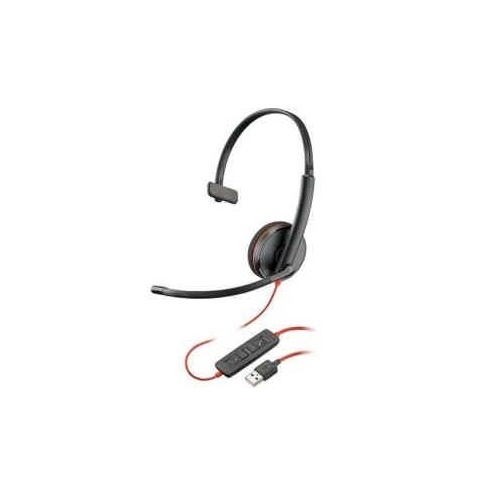 Poly Blackwire 3210， Monaural， Over The Head Headset (C3210)