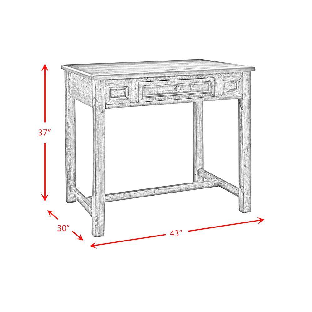 Picket House Furnishings Abilene Brown Kitchen Island and 4-Stools MAIZ191KIST